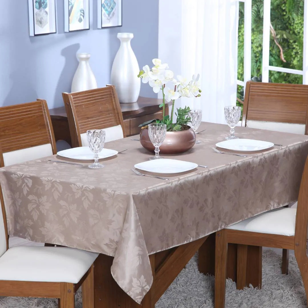 Fotos da Toalha de Mesa Jacquard Capuccino muito bonita