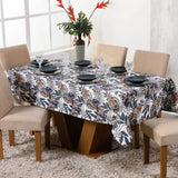 Veja os detalhes da Toalha de Mesa Jacquard Jardim Botânico da Charme