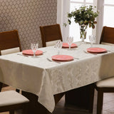 Fotos da Toalha de Mesa Jacquard Palha muito bonita