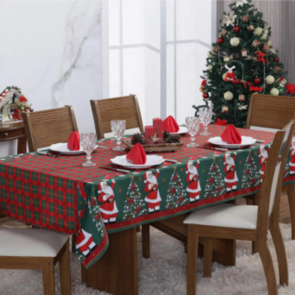 Conheça a Toalha de Mesa Natalina Papai Noel da Chame do Detalhe