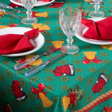 Detalhes da Toalha de Mesa Natalina Verde Noel do Detalhe