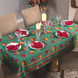 Fotos da Toalha de Mesa Natalina Verde Noel muito bonita