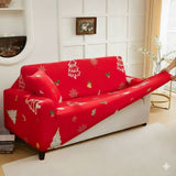 Capa de Sofá Natalina Spandex Special - Vermelho Encantado
