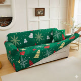 Capa de Sofá Natalina Spandex Special - Pinheiro Encantado