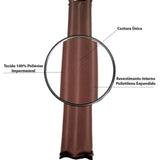 Veja os detalhes do Veda Porta Prime Impermeável Tabaco - Vários Tamanhos da Charme