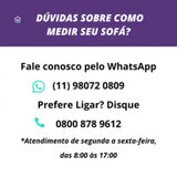 Capa de Sofá de Canto Spandex Special Impermeável - Branco Off