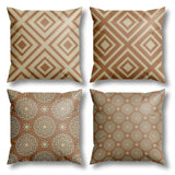 Kit 4 Capas de Almofadas Modern Print - Conforto