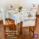 Veja os detalhes da Capa Encosto Cadeira Feliz Páscoa da Charme