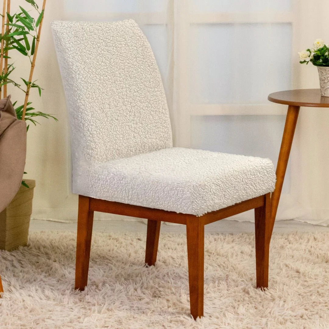 Detalhes da Capa Cadeira Confort Max Creme da Charme do Detalhe