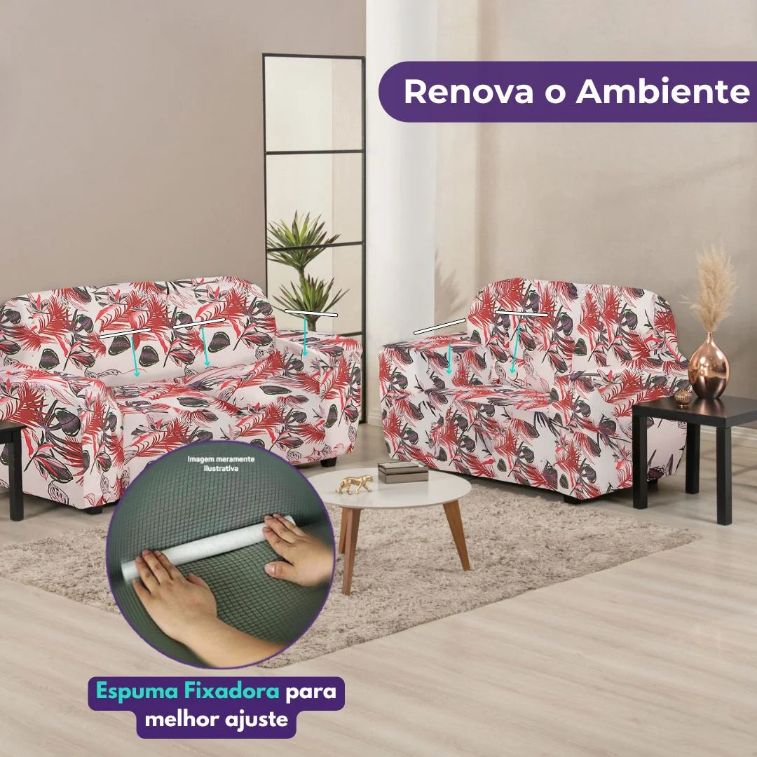 Conheça o Capa de Sofá Elastex  Yasmim com entrega mais rápida do Brasil