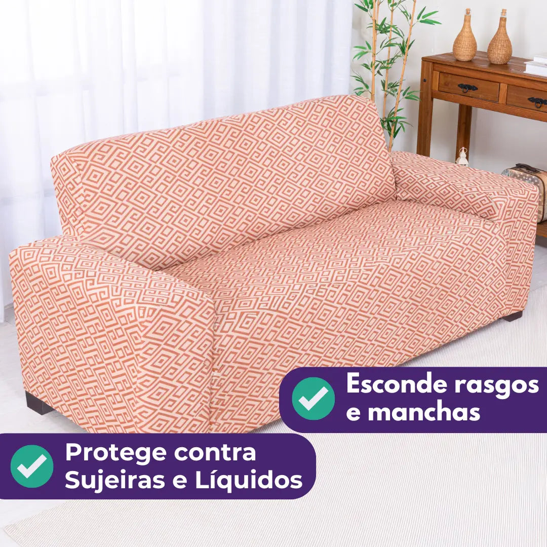 Detalhes da Capa de Sofá Elastex  Egito da Charme do Detalhe