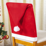 Capa Encosto Cadeira Natal Veludo - Gorro Noel