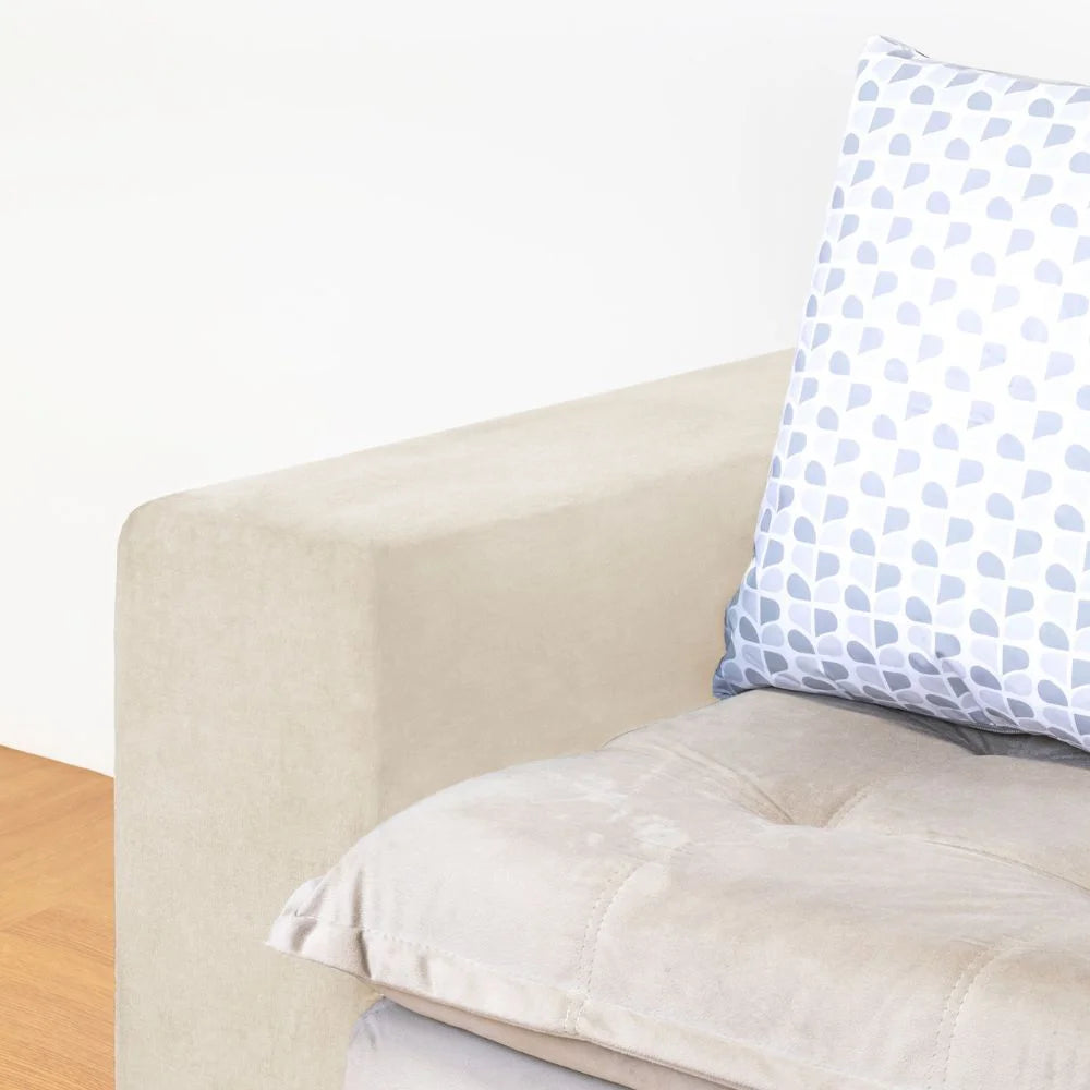 Detalhes da Capa para Braço de Sofá Suede Confort  Creme da Charme do Detalhe