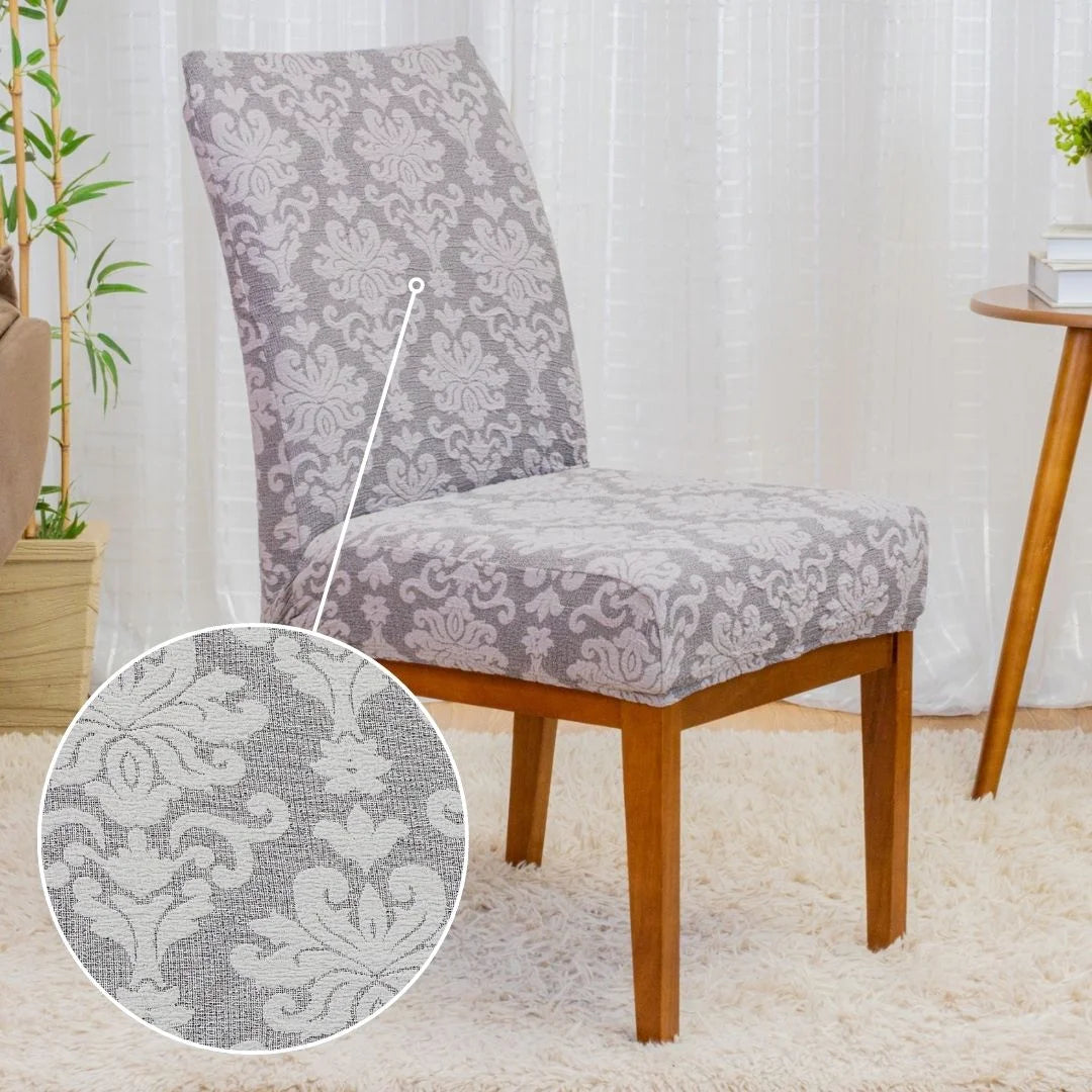 Conheça a Capa para Cadeira  Boutique Veneza  Cinza com entrega mais rápida do Brasil