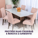 Veja detalhes lindos Capa Para Cadeira de Jantar Egito da Charme