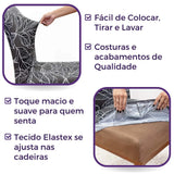 Veja detalhes lindos da Capa Para Cadeira de Jantar Nativa da Charme