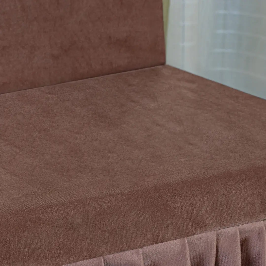 Foto Capa Para Cadeira de Madeira Espuma Interna Total Confort  Chocolate muito bonita