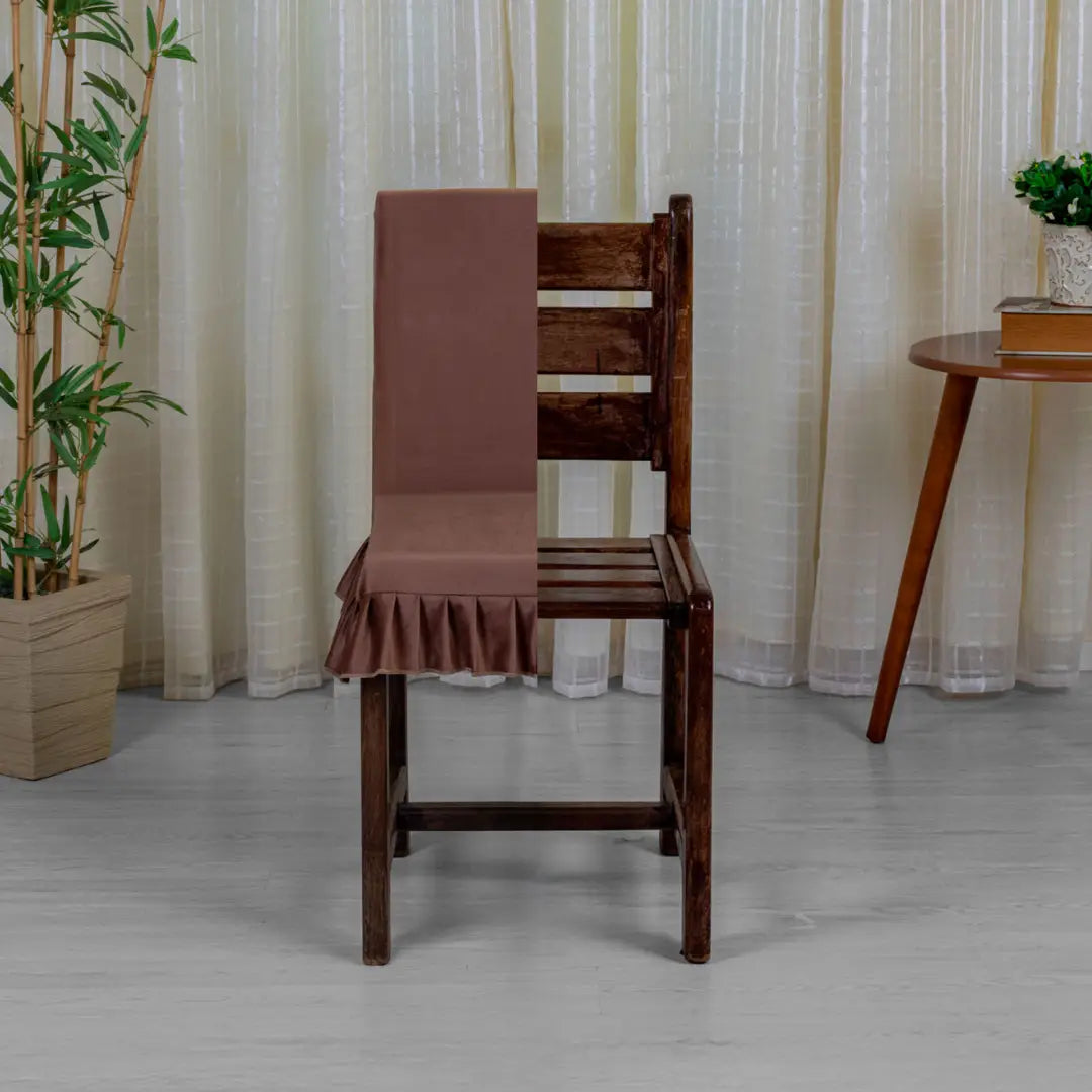 Conheça o Capa Para Cadeira de Madeira Espuma Interna Total Confort  Chocolate com entrega mais rápida do Brasil