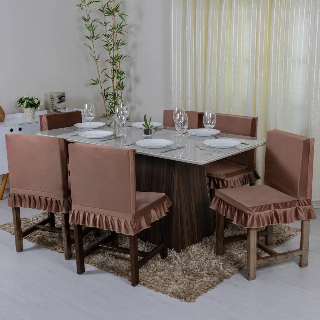 Detalhes da Capa Para Cadeira de Madeira Espuma Interna Total Confort  Chocolate da Charme do Detalhe