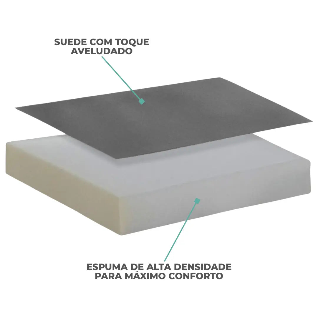 Detalhes da Capa Para Cadeira de Madeira Espuma Interna Total Confort  Chumbo da Charme do Detalhe