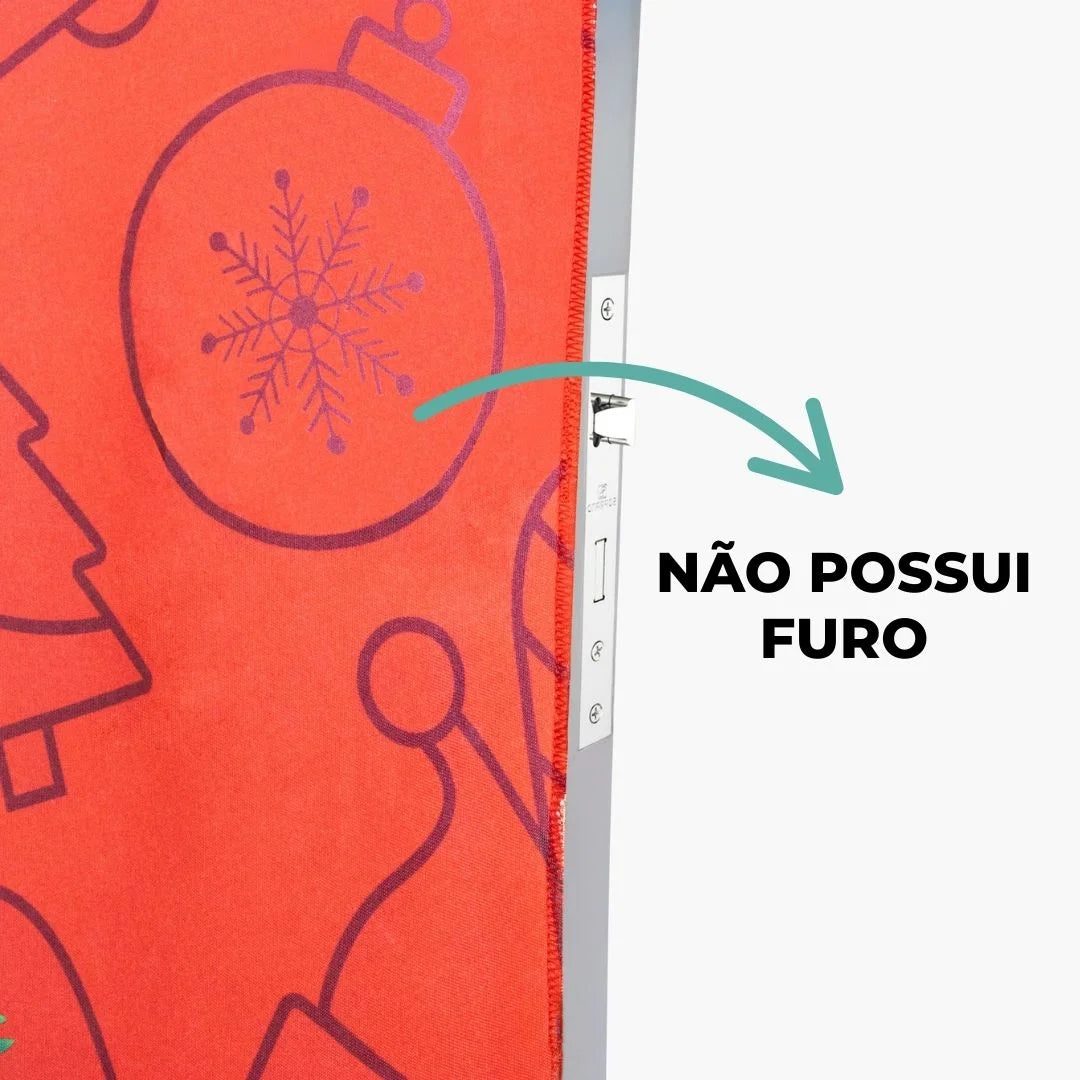 Veja detalhes lindos Capa Para Porta Natal Sinos da Charme