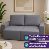 Capa de Sofá Retrátil Elastex - Cinza