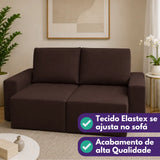 Capa de Sofá Retrátil Elastex - Marrom