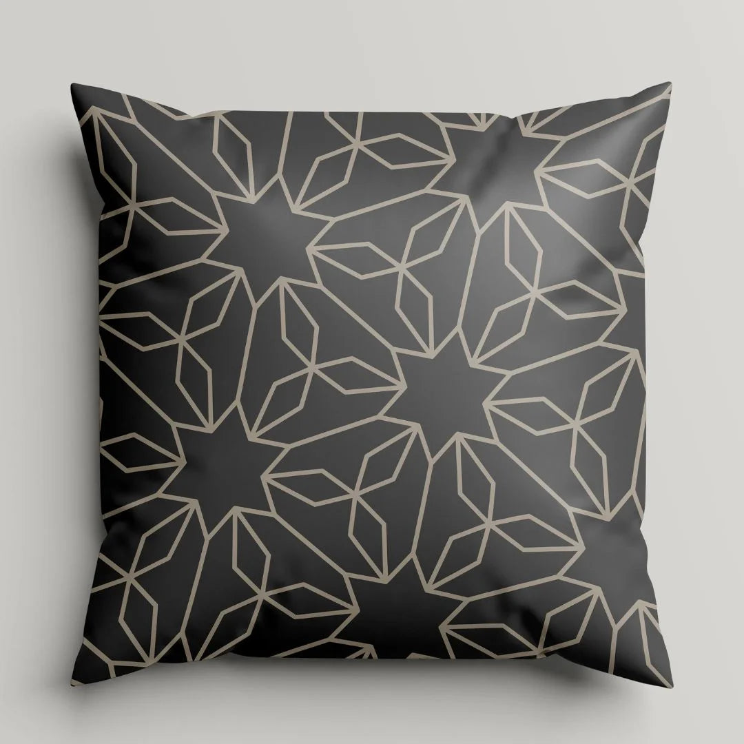 Veja detalhes lindos da Kit 2 Capas de Almofadas Modern Print Prisma da Charme