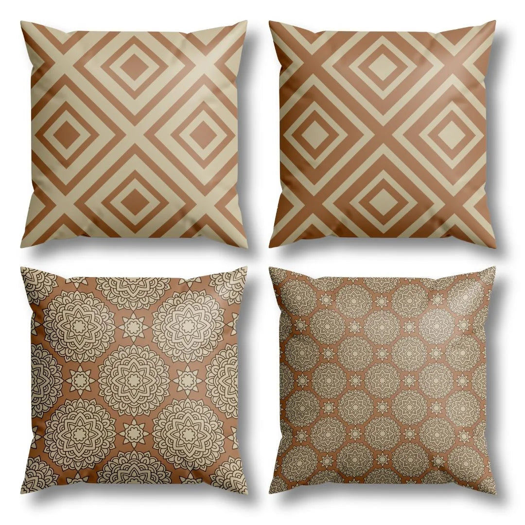 Conheça o Kit 4 Capas de Almofadas Modern Print Conforto com entrega mais rápida do Brasil

