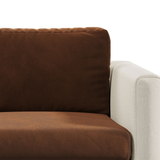 Capa de Sofá de Canto Modern Suede - Marrom