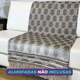 Manta para Sofá Aramado - Chocolate