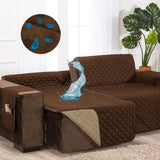 Protetor Sofá Retrátil Impermeável Dupla Face Tabaco-Caqui