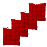 Foto de almofada para futon vermelho muito bonita 