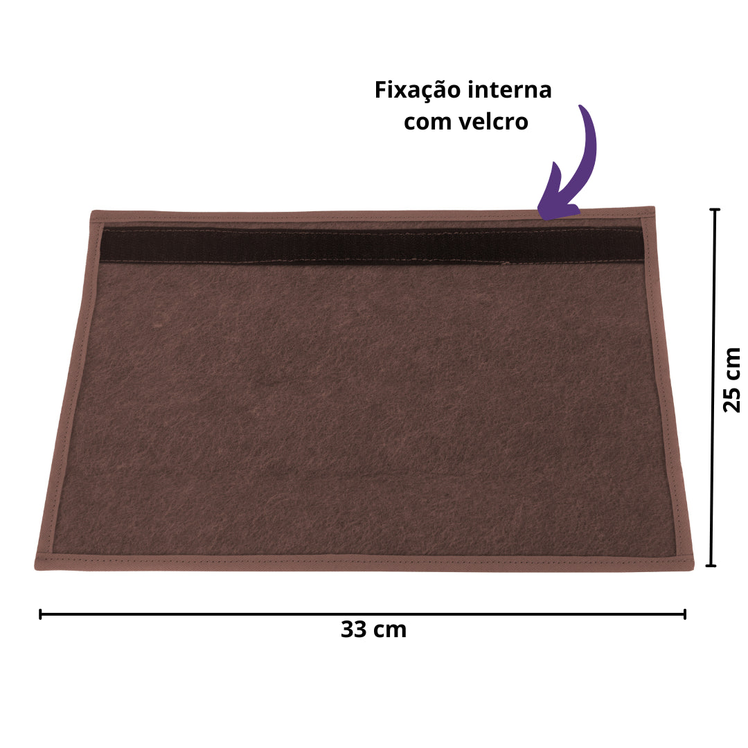 Confira as medidas do Arranhador Gato Protetor para Pé de Cadeira e Mesa - Chocolate antes de comprar