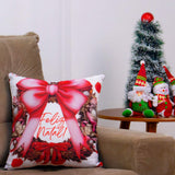 Foto da Capa Almofada Natal Laço Rosa muito bonita
