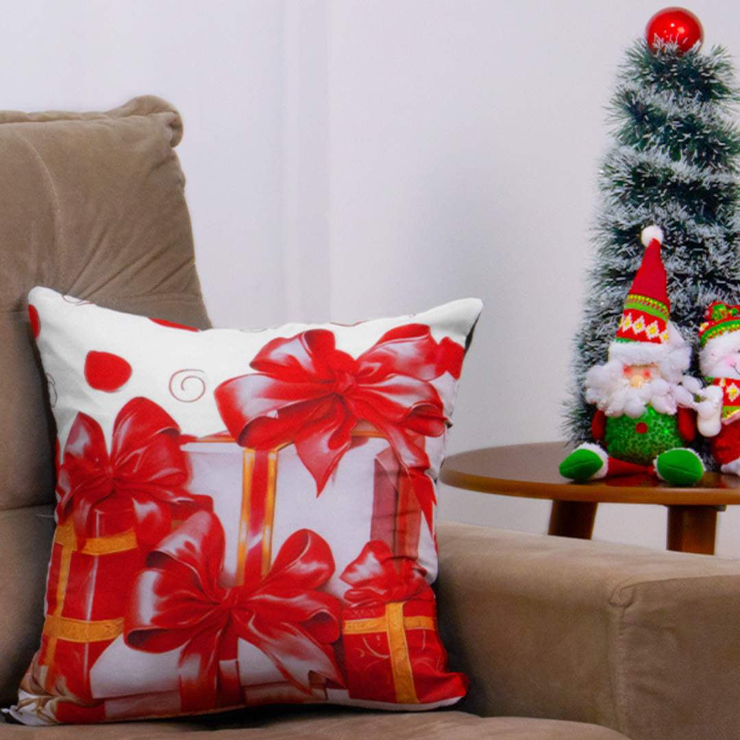 Foto da Capa Almofada Natal Presentes muito bonita
