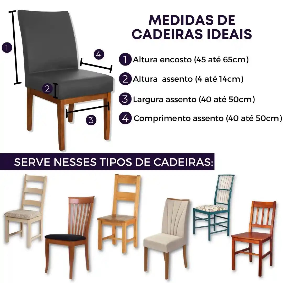 Foto vitrine capa para cadeira deluxe cinza chumbo