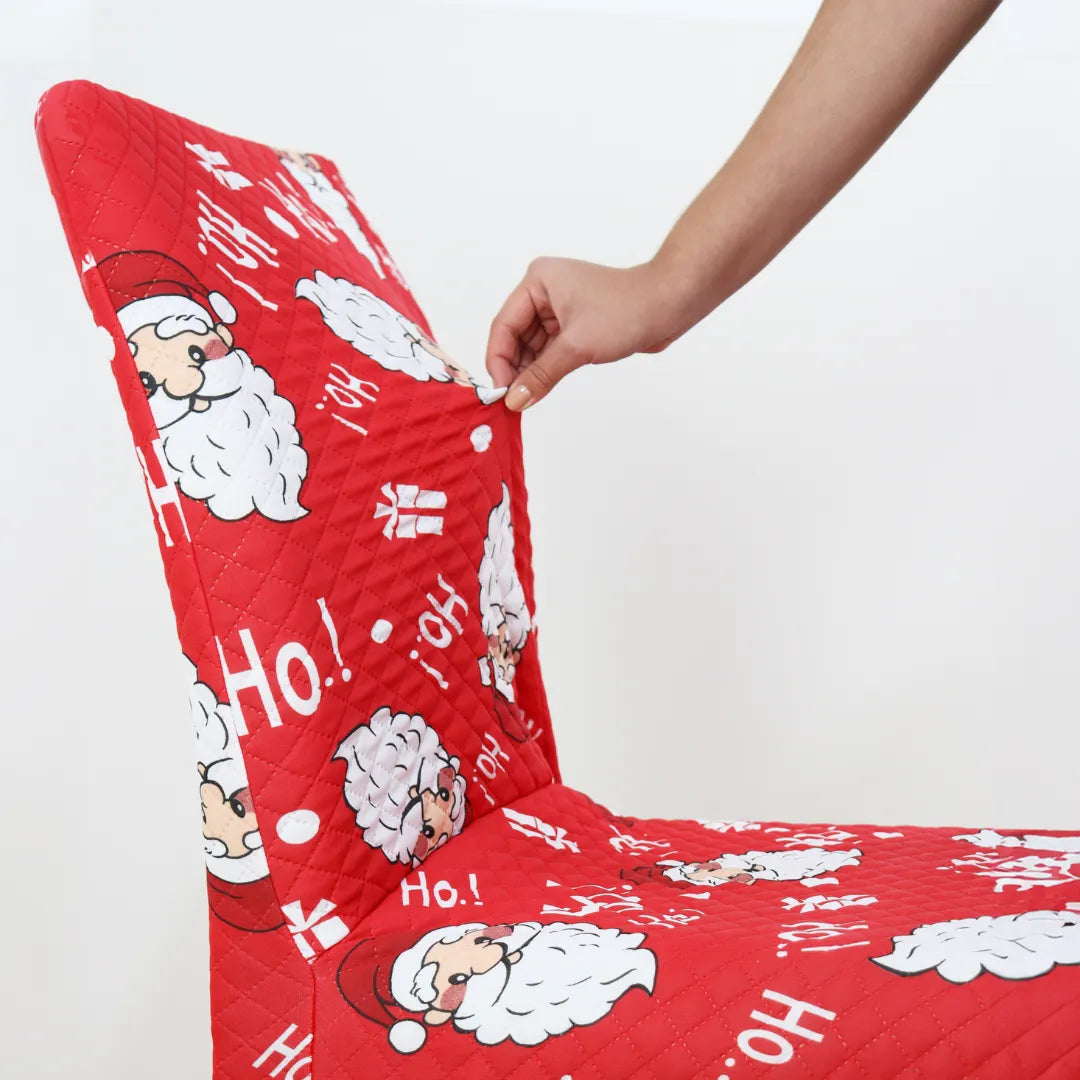 Conheça a Capa Cadeira Natal Acolchoada Arranhão Gato Noel da Chame do Detalhe