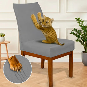 Capa para Cadeira Protex Max Suede - Cinza Claro