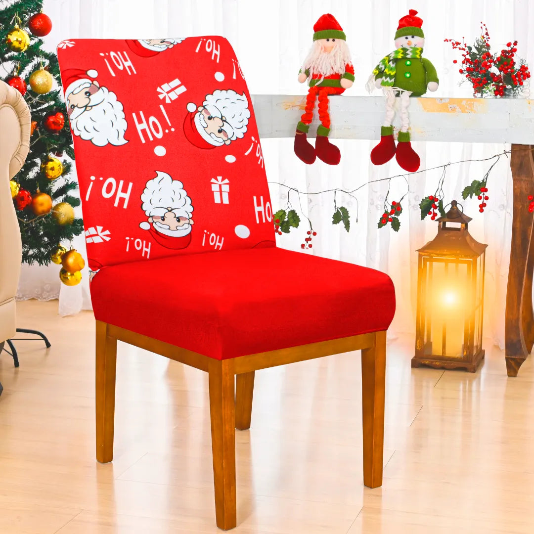 Foto da Capa de Cadeira de Natal Ho ho ho da Chame do Detalhe muito bonita
