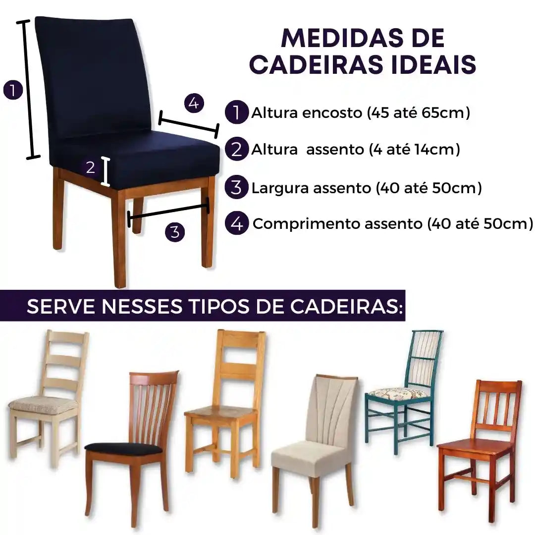 Foto vitrine capa para cadeira deluxe azul