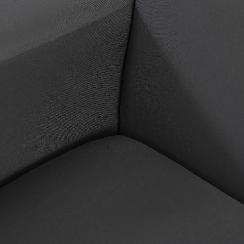 Detalhes da Capa de Sofá de Canto Spandex Special Impermeável Cinza Escuro do Detalhe