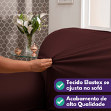 Detalhes de Capa de Sofá Elastex Marsala da Charme do Detalhe
