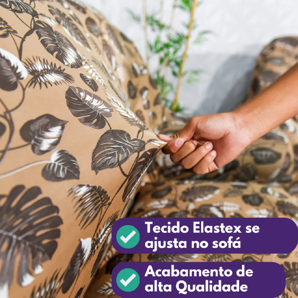 Detalhes de Capa de Sofá Elastex Pluma da Charme do Detalhe