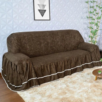 Veja detalhes lindos de capa para sofá Dalila tabaco da Charme
