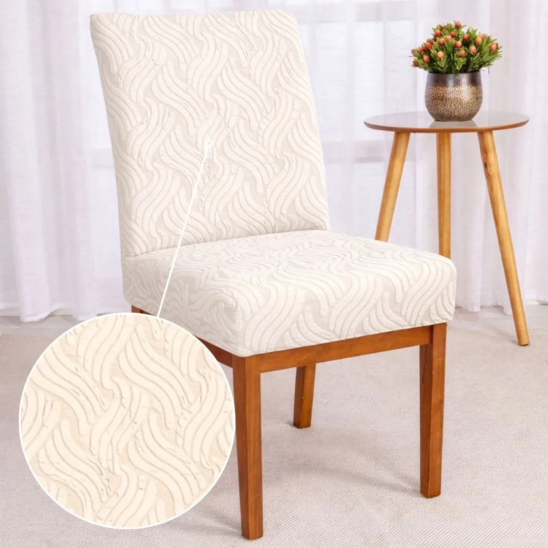 Conheça a Capa para Cadeira Boutique Tejo Bege com entrega mais rápida do Brasil