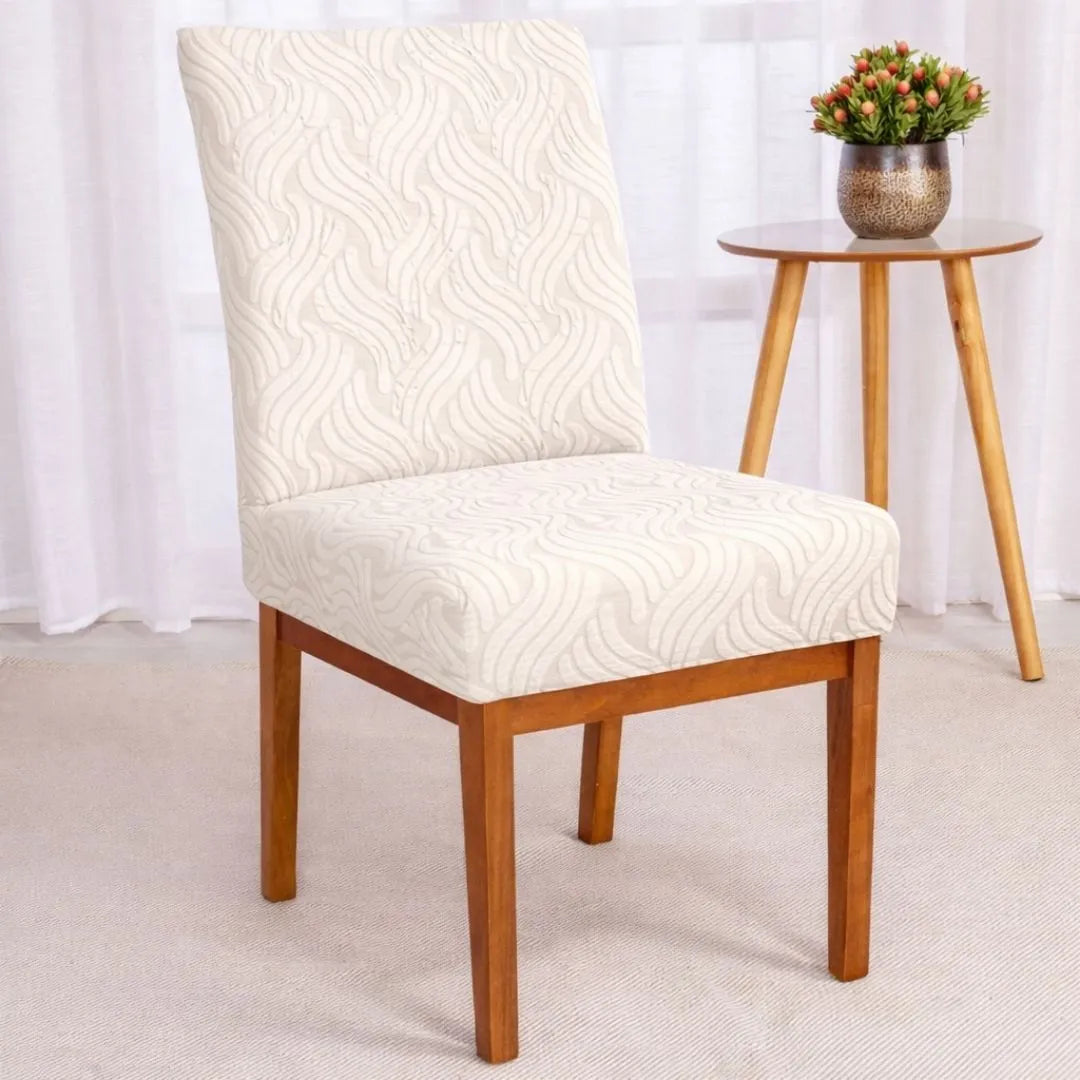 Foto Capa para Cadeira Boutique Tejo  Bege muito bonita