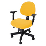 Foto vitrine capa para cadeira de escritorio amarelo