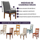 Foto vitrine capa para cadeira veludo chumbo