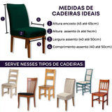 Foto vitrine capa para cadeira veludo verde